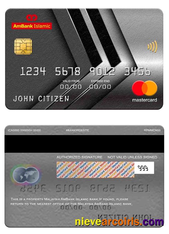 Malaysia AmBank Islamic bank mastercard